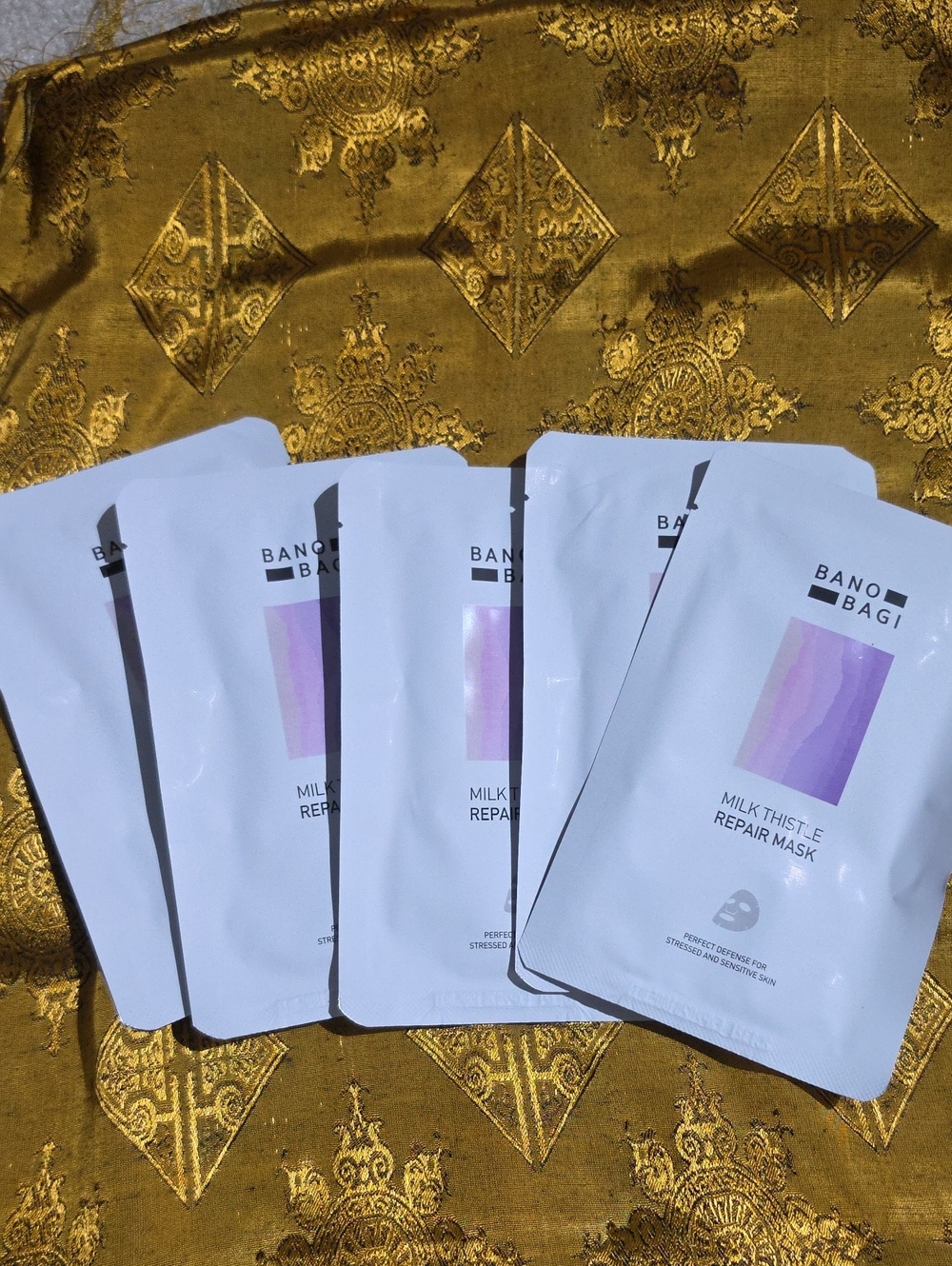 Bano Bagi Milk Thistle Repair Mask – Nourishing Face Sheet (5 Single Packs)